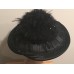 Black Wide Brim Hat Feathers On Top Rhinestone Accents JFY Collecfion NY  eb-57632608